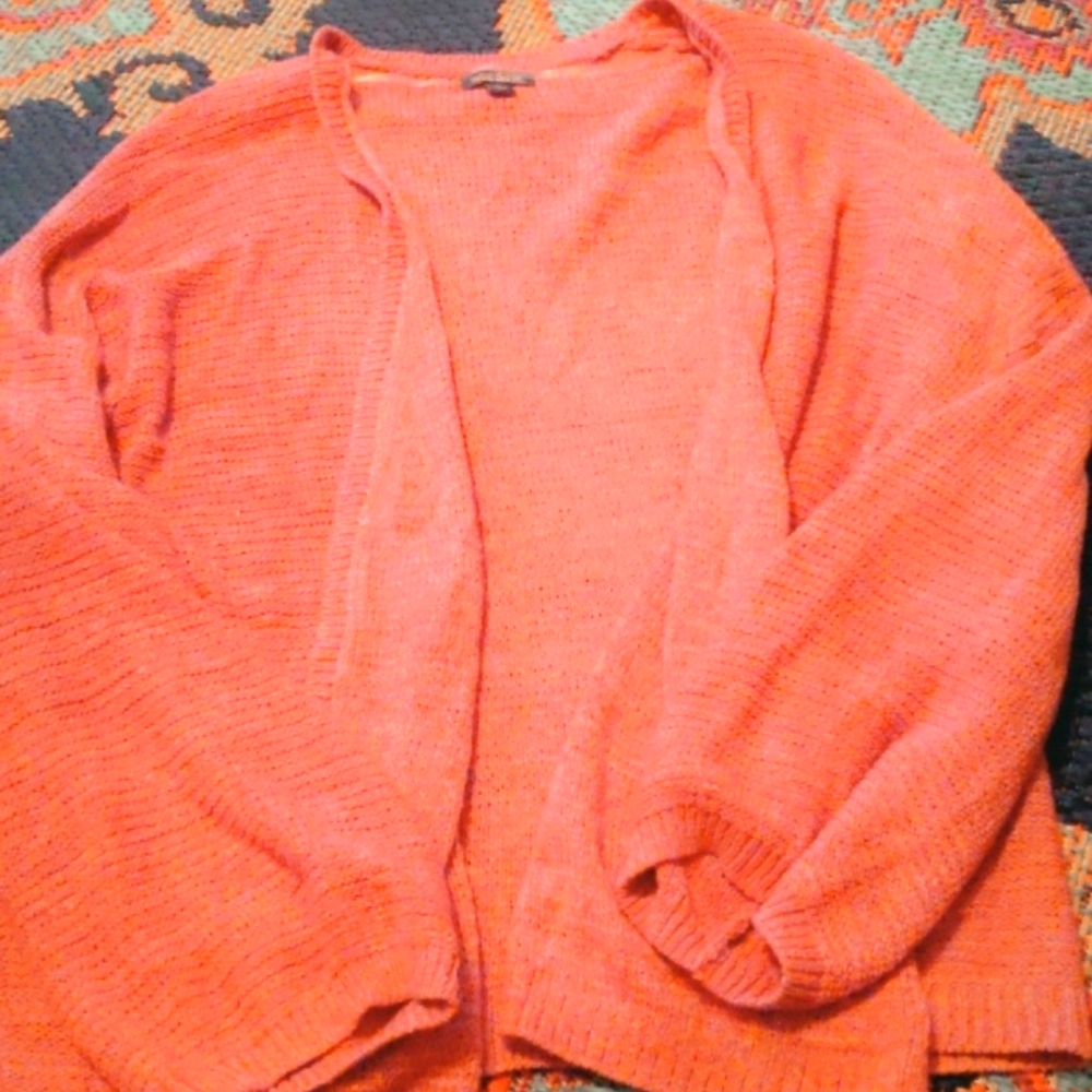 Pink knit cardigan